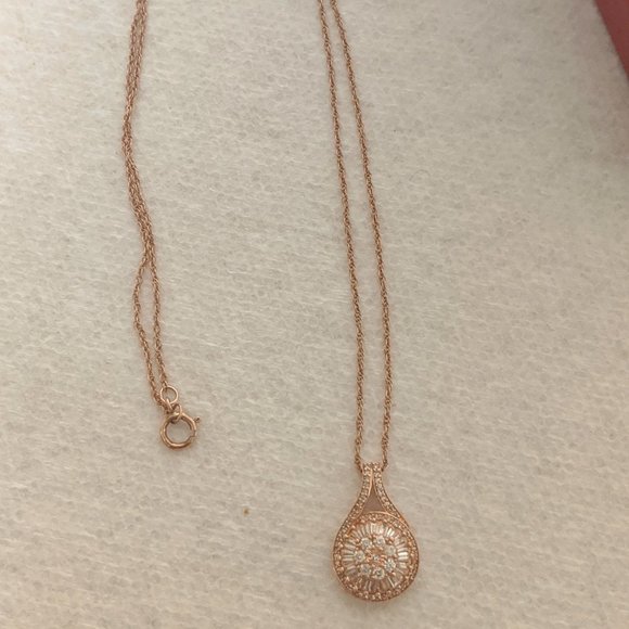 Diamond Necklace Rose Gold - Picture 4 of 5